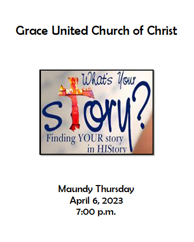 4.6.23 Maundy Thursday Bulletin