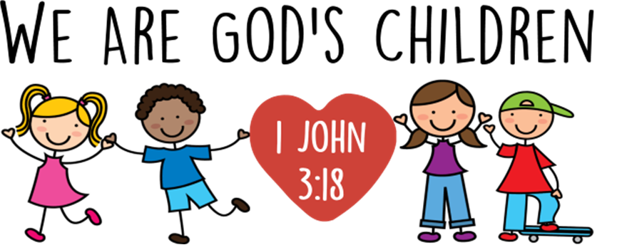 Children holding heart