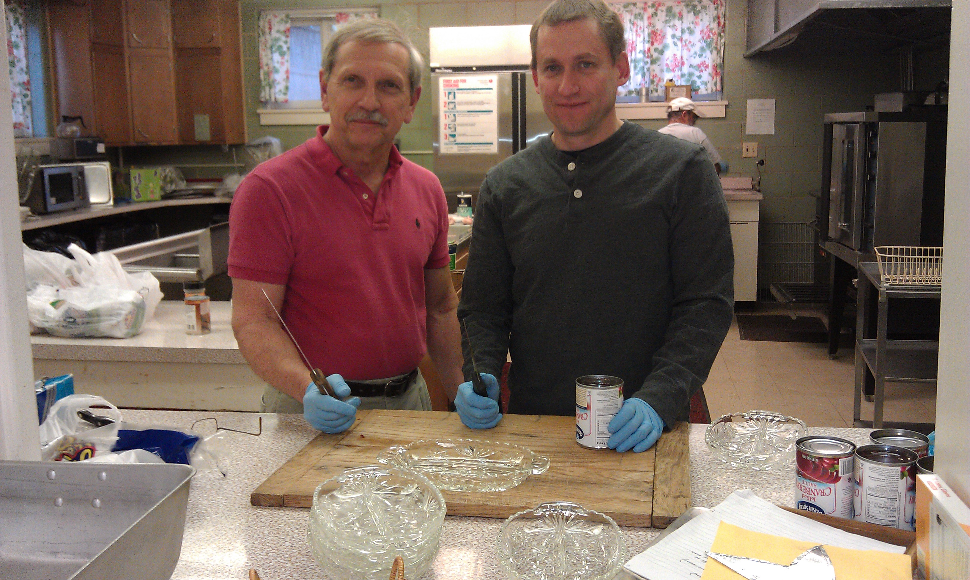Jerry and Dave in the kitchen