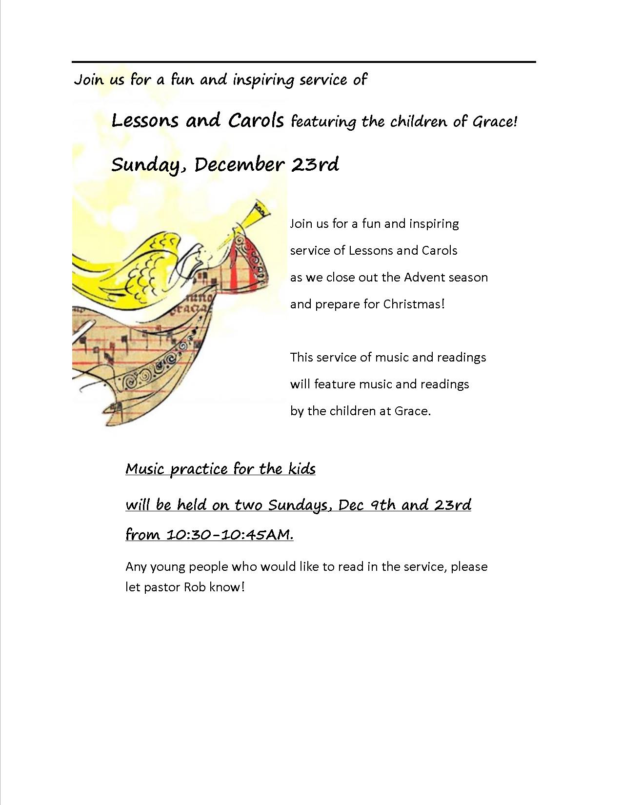 lessons and carols